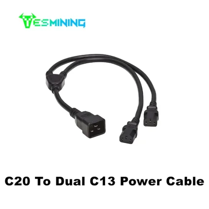 C13 Power Cable for Antminer L7 / S19jpro / S19kpro / E9pro / X5 / K7 / HS3 / D9 / DR7