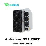 BITMAIN Antminer S21 188T / 195T / 200T 3500W Bitcoin Miner